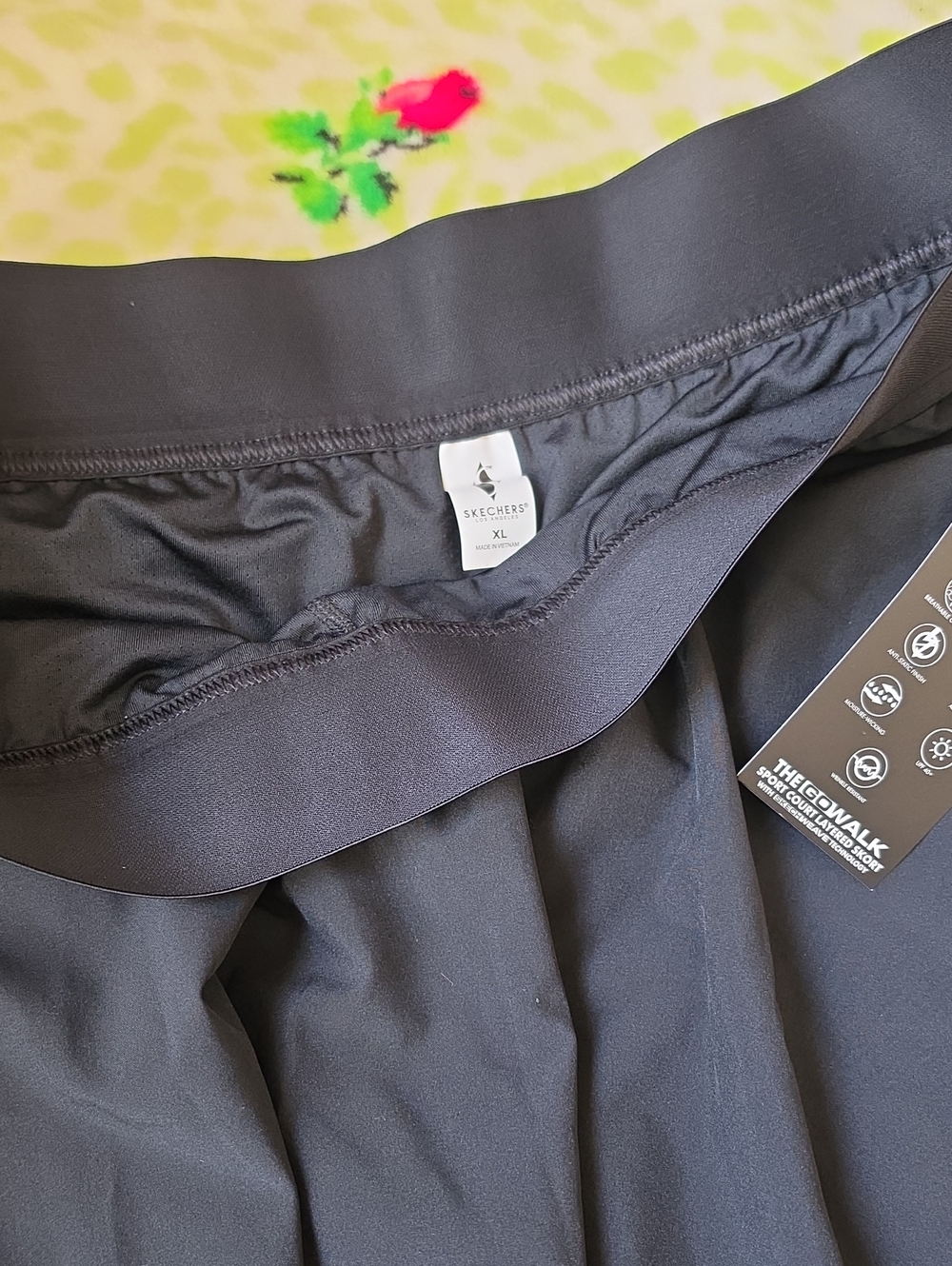 Black Tiered Skort with Elastic Waistband - Unbranded - Picture 2 of 6